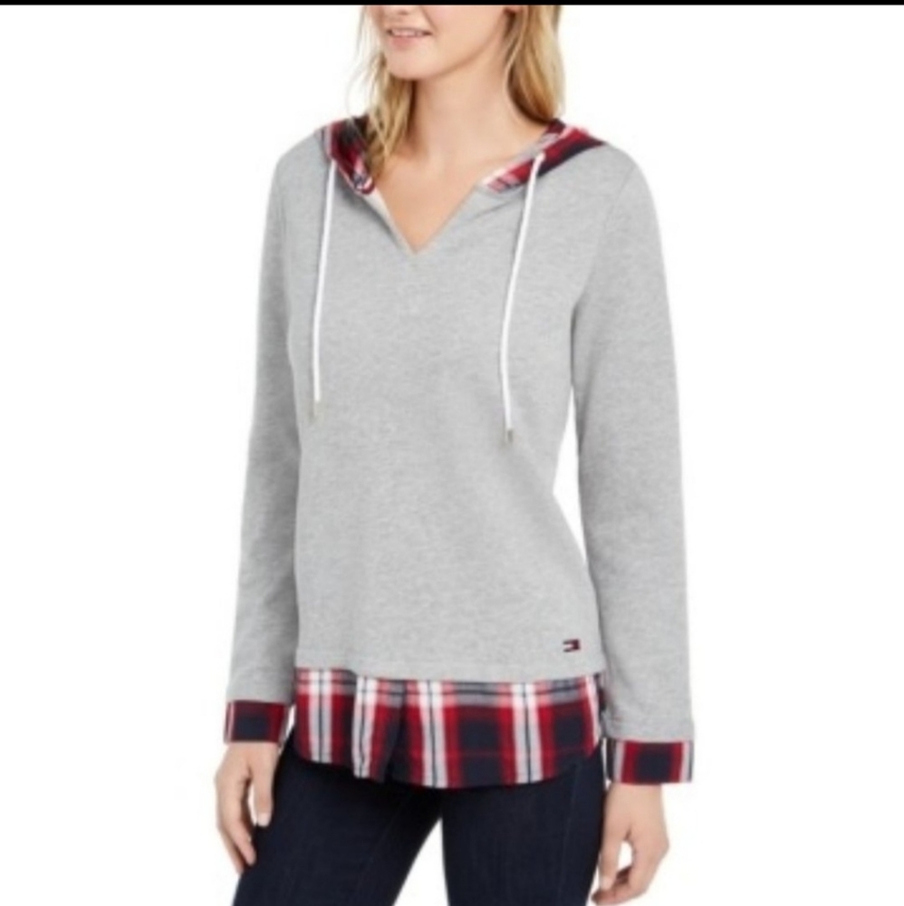 ♦️Tommy Hilfiger♦️Layered-look Hooded Sweatshirt